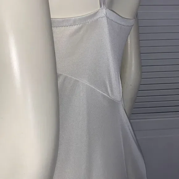 Vintage Lorraine Size 36 Tall Made in USA 100% Antron III‎ Nylon White Full Slip - Picture 10 of 15
